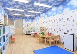病児・病後児保育モンタミア　各部屋にジアイーノ完備　感染症ごとにお部屋を分けてご利用いただきます